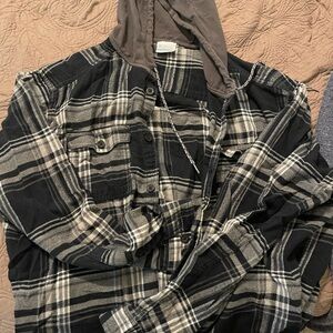 Men’s Columbia hooded flannel